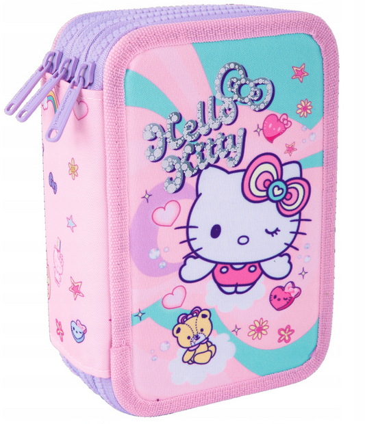 Estojo JUMPER Hello Kitty - 3 Compartimentos