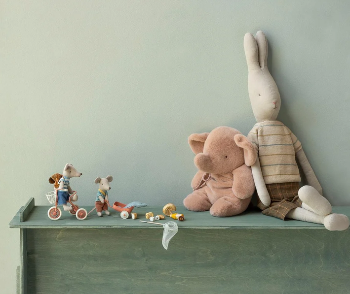 Peluche de elefante, média – Rosa vintage