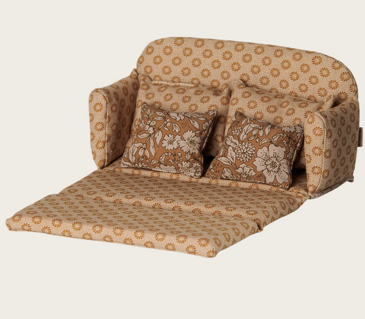 Sofá-cama, Rato, Grande - Ocre