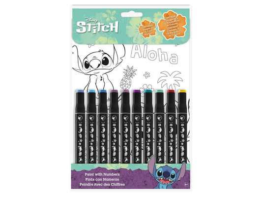 Pintar c/ numeros - Stitch