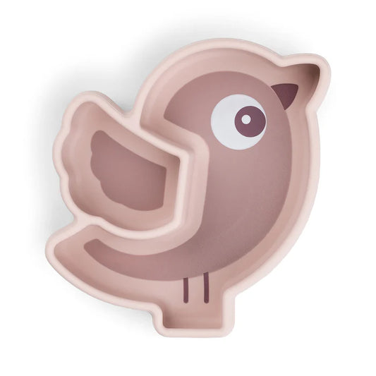 Plato snack de silicona Stick&Stay - Birdee - Polvo