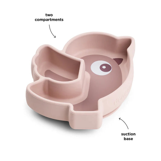 Plato snack de silicona Stick&Stay - Birdee - Polvo