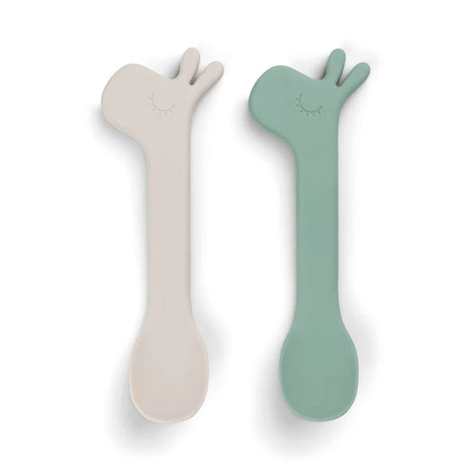 Colher de silicone 2 unidades - Lalee - Verde
