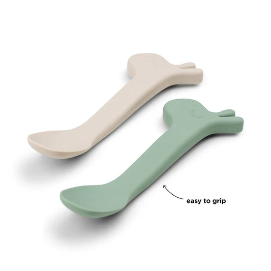 Colher de silicone 2 unidades - Lalee - Verde