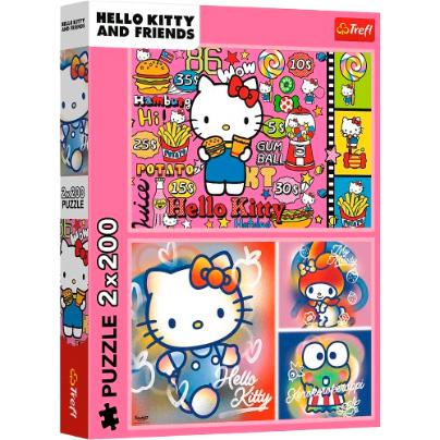 Puzzle 2 x 200 pcs - Hello Kitty