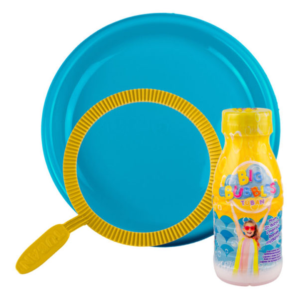 Kit de fazer Bolas de Sabão c/ prato e anel