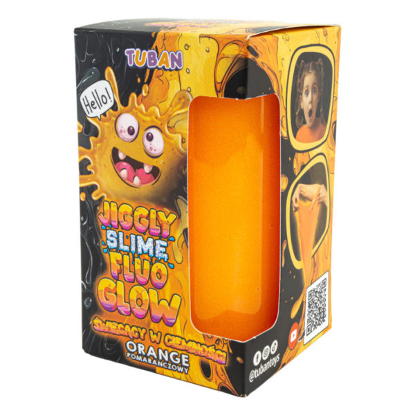 Juggly Slime Fluo Glow Laranja