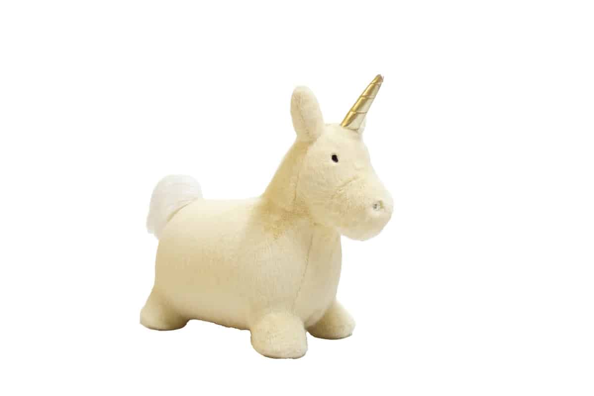 Brinquedo de saltar Wild and Soft – Unicórnio