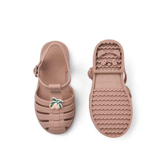 Sandálias de praia Bre com Pêssego / Dark rose