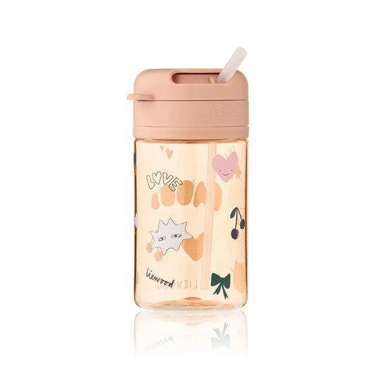 Garrafa Tritan com Palhinha 500 ml -  Mood  Pale Tuscany