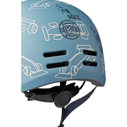 Capacete de Bicicleta Milly – Race cars / Beach blue