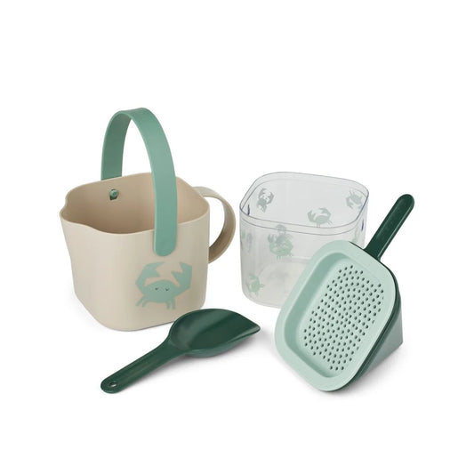 Conjunto Balde de Praia com Peneira  - Crab / Sandy
