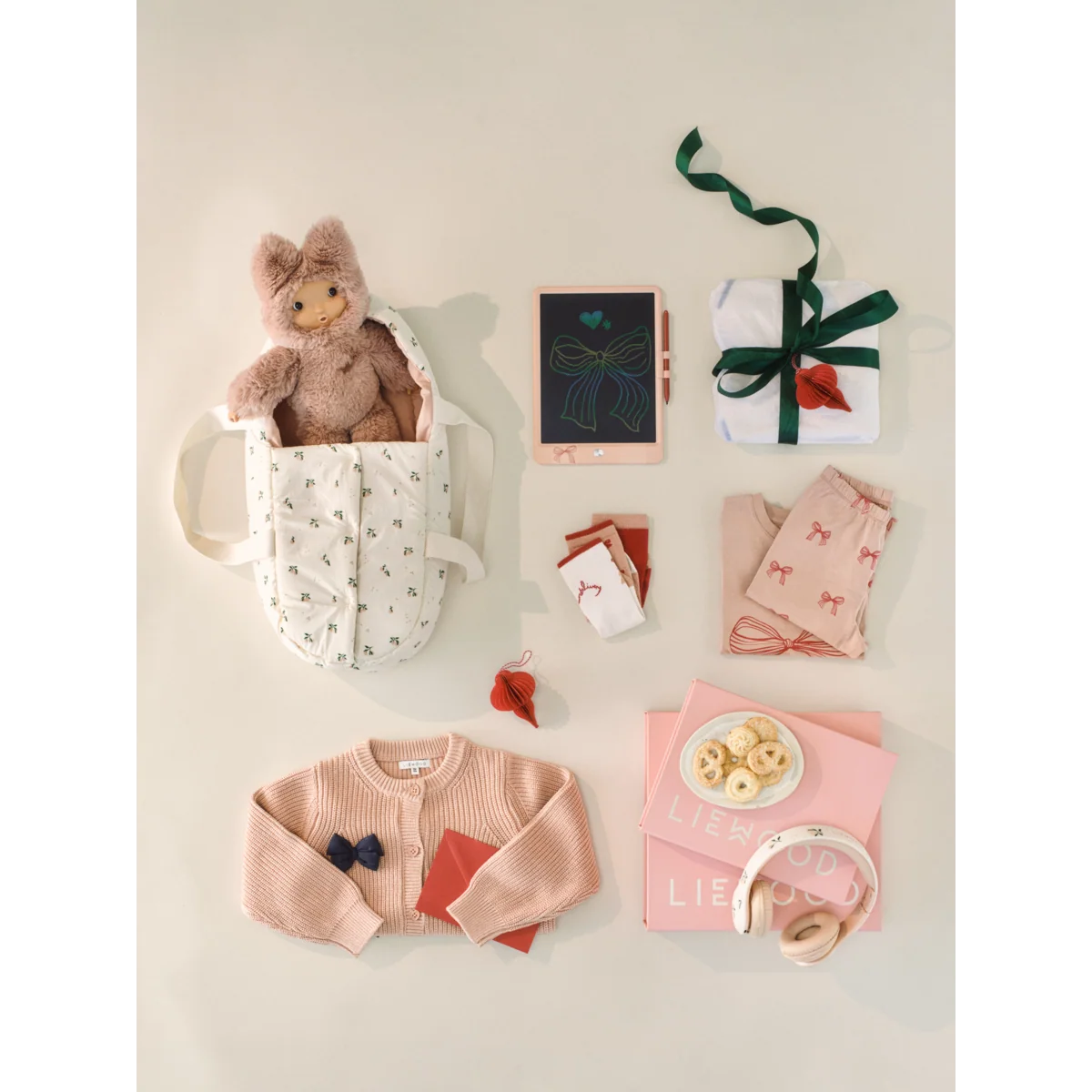 Alcofa de Boneca - Peach / Seashell