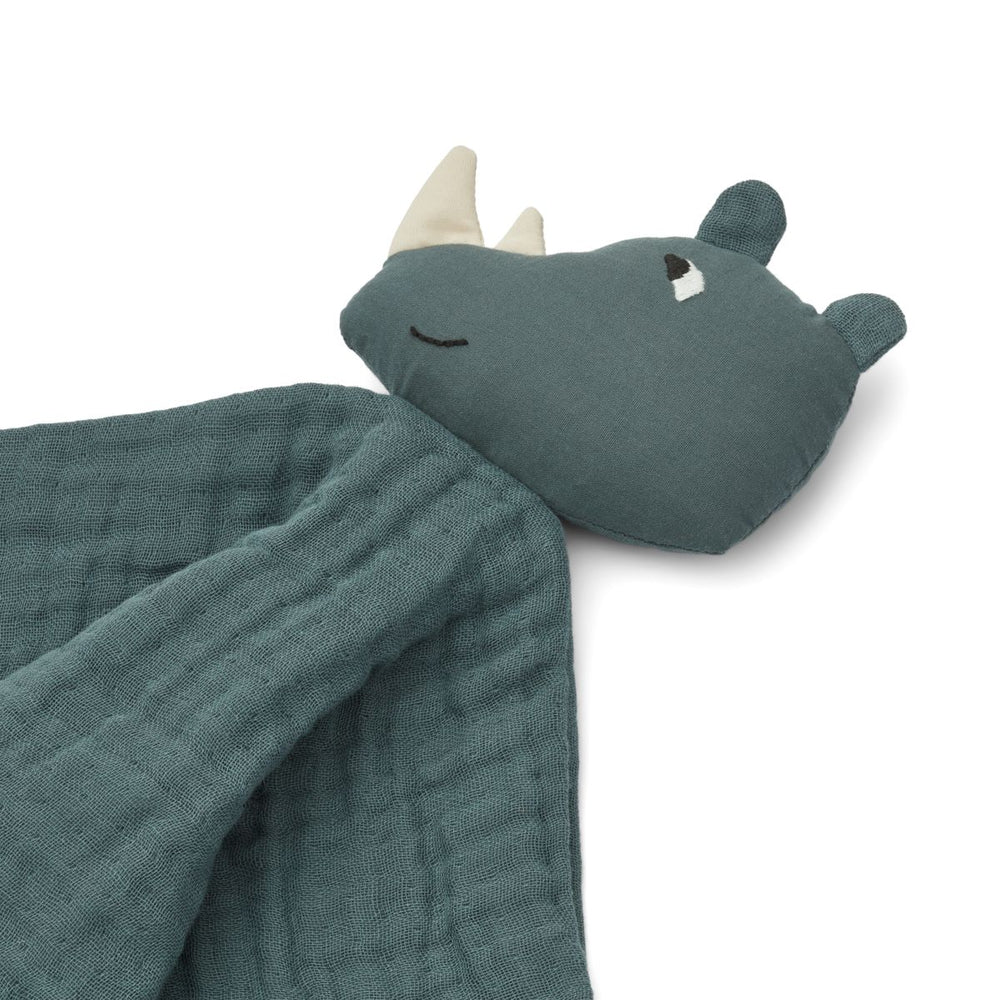 Doudou addison cuddle teddy - Rhino / Whale blue