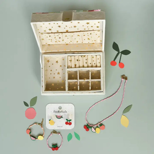 Caixa de jóias em veludo - Carnival Rainbow