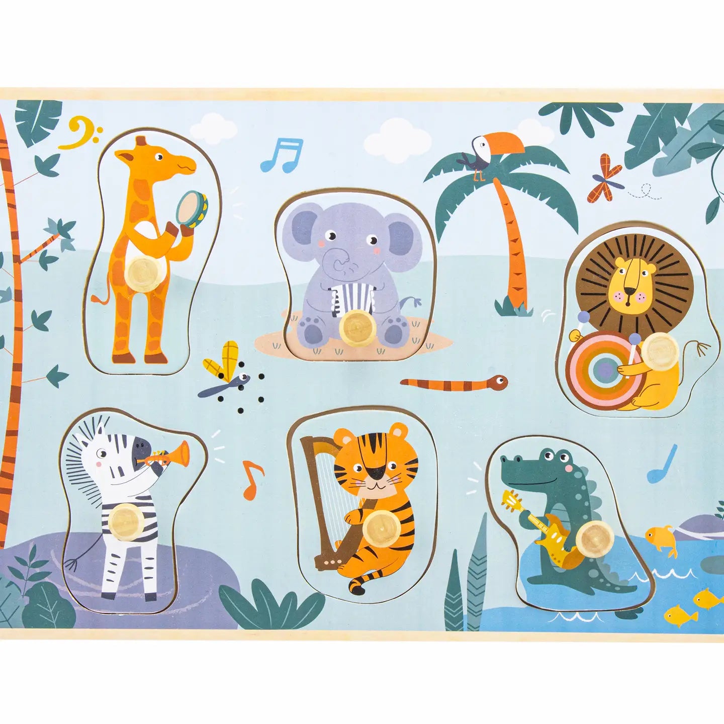 Puzzle Sonoro: Selva Musical (6 peças)