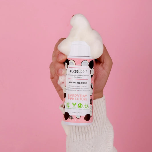 Limpeza Facial Espuma com Extrato de Coco