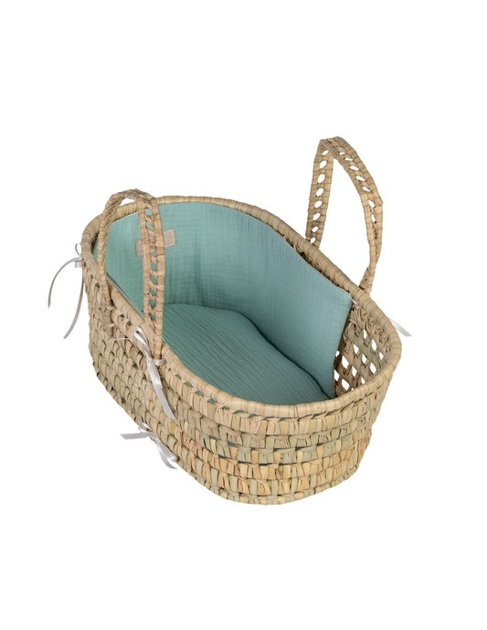 Alcofa com Duas Alças Verde - Bonecas 28-34cm