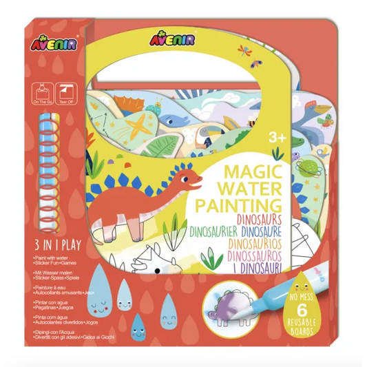 Livro de Atividades & Colorir com Água – Dinosauros