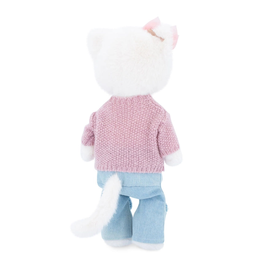 Peluche lucky kitty Sophie: Cerejas em malha
