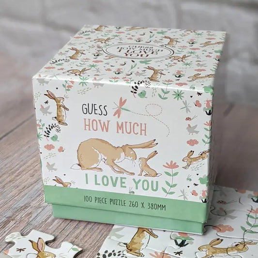 Puzzle 100 peças - adivinhe o quanto eu te amo