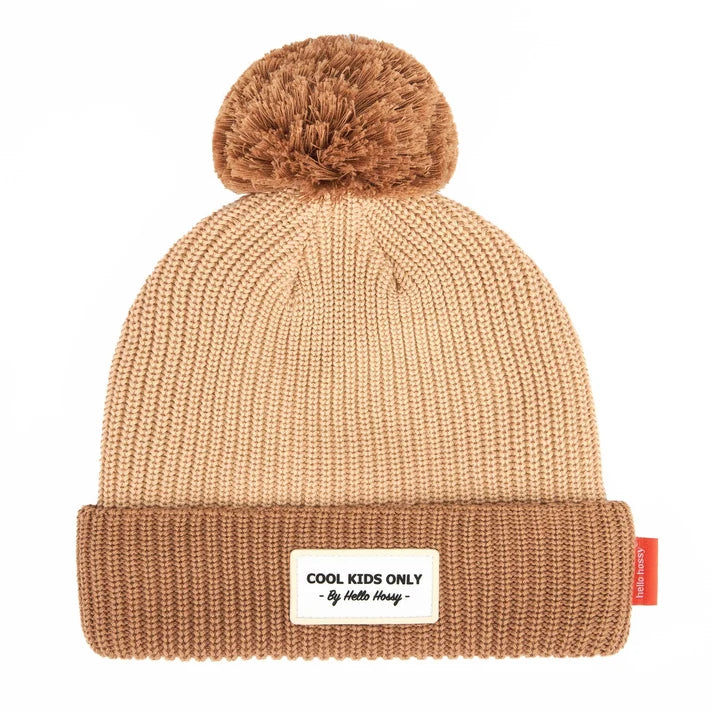 Gorro Hello Hossy Block Coffe