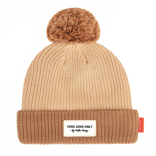 Gorro Hello Hossy Block Coffe