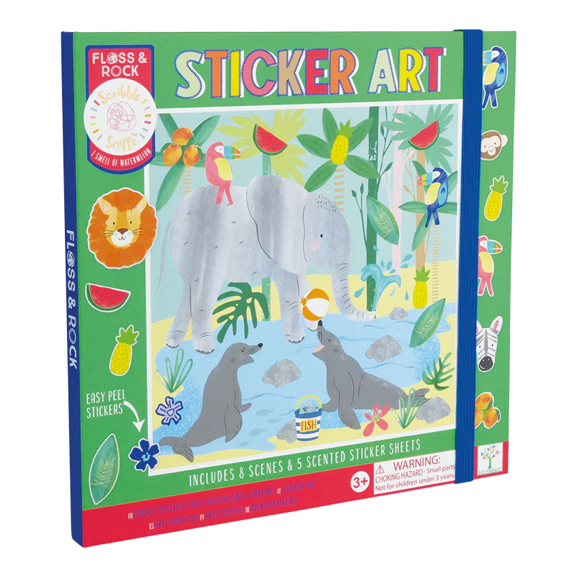 Livro de stickers com cheiro - Selva