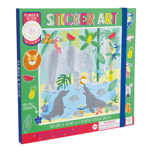 Livro de stickers com cheiro - Selva