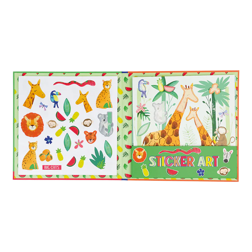 Livro de stickers com cheiro - Selva