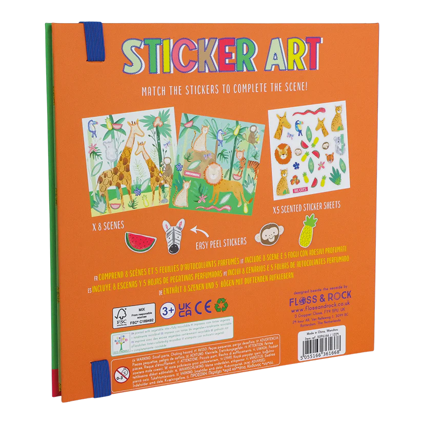 Livro de stickers com cheiro - Selva