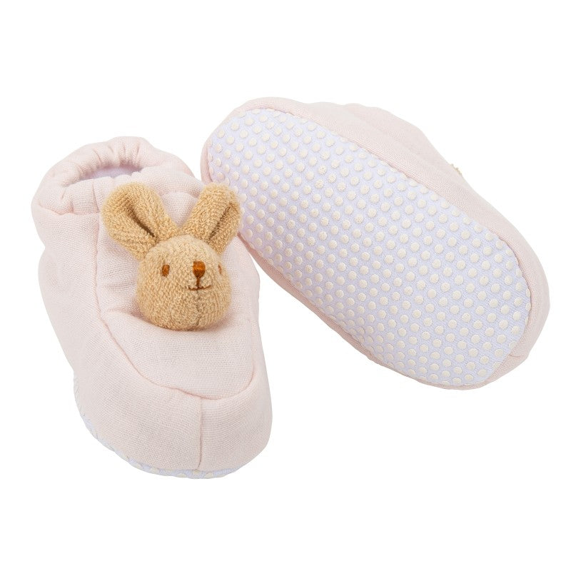 Pantufas para bebé  Coelho - Rosa claro -  0-1 ano