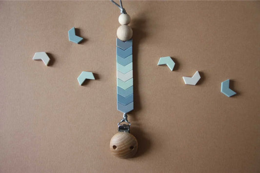 Fita de Chupeta em Silicone - Azul