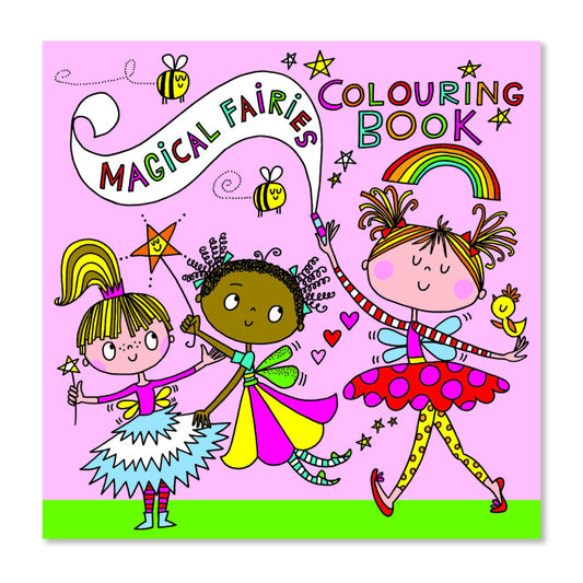 square colouring book- magical faries