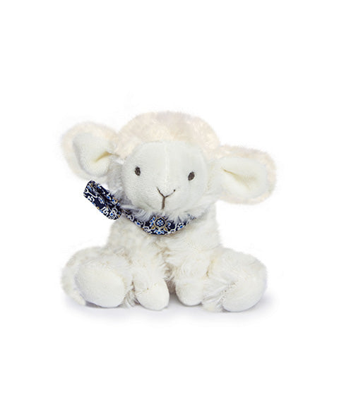 Peluche Cordeiro Branco com Lenço - 12 cm