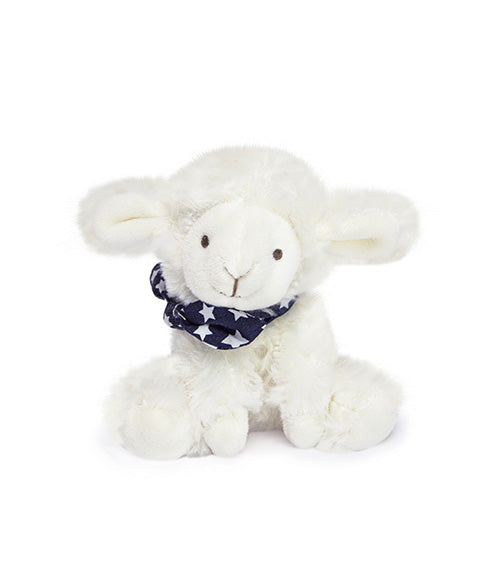 Peluche Cordeiro Branco com Lenço - 12 cm