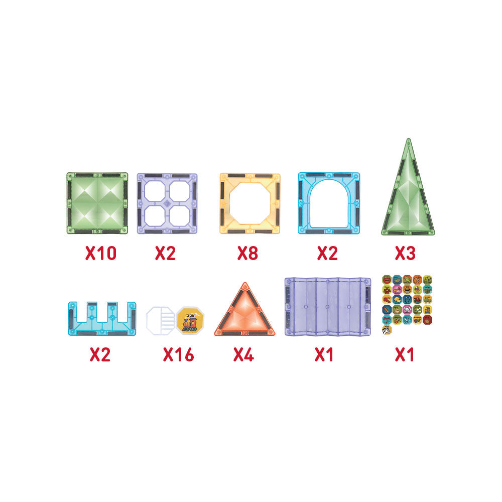 Magnetic Jogo Magnético Formas Diamond 48 pcs