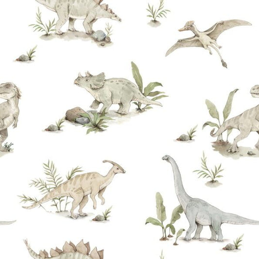 Papel de parede - Dinossauros felizes