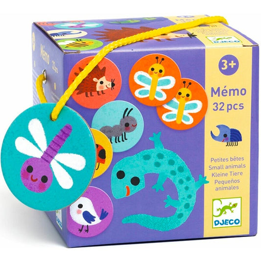 Pequenos Animais 32 pcs - Jogo de Memória e Associação