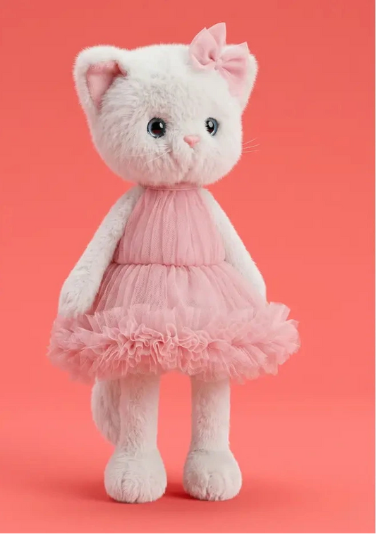 Peluche lucky kitty Sophie: Algodão Doce 38 cm