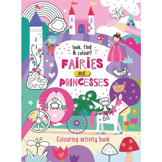 Livro de Colorir e Actividades - Fadas e Princesas