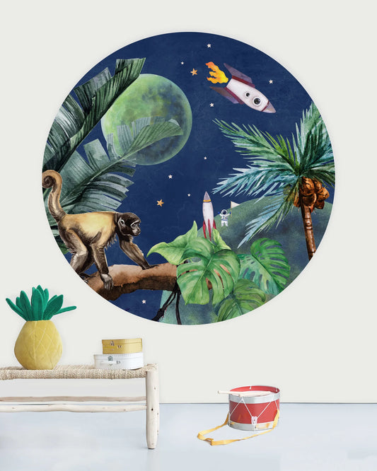 Ilustração “jungle to space” - 95 cm