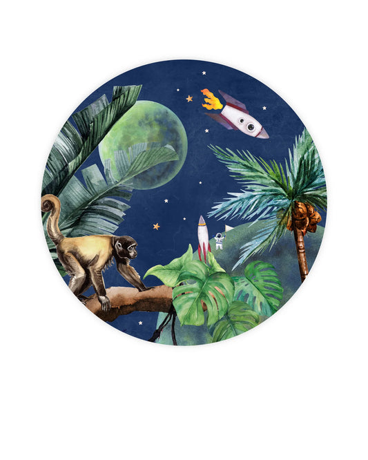 Ilustração “jungle to space” - 95 cm