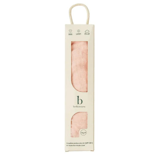 Musselina/Fralda Bambu Proteção UV 20+ - Rosa