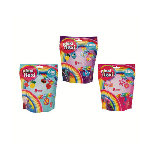 Kit de elásticos p/ fazer pulseiras 800pcs