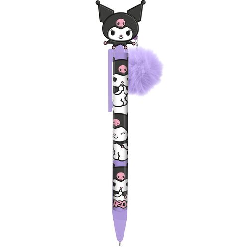Caneta esferográfica c/pompom - Kuromi