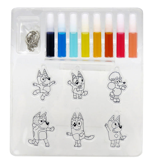 Conjunto de colorir Bluey, porta chaves decorativos
