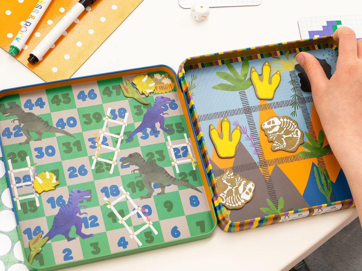 Conjunto de 6 jogos magnéticos - Dinossauros