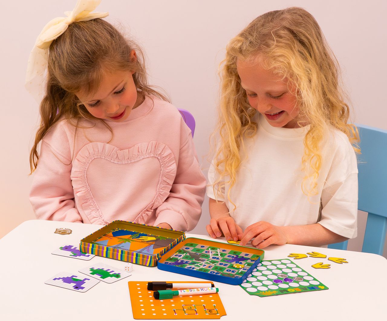 Conjunto de 6 jogos magnéticos - Dinossauros