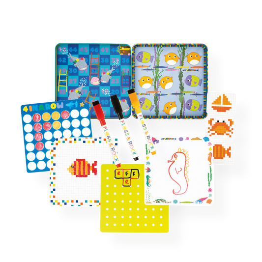 Conjunto de 6 jogos magnéticos - Oceano